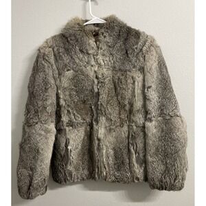 VTG Split End LTD. - Genuine 100% Rabbit Fur Coat - Womens Medium
